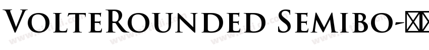 VolteRounded Semibo字体转换